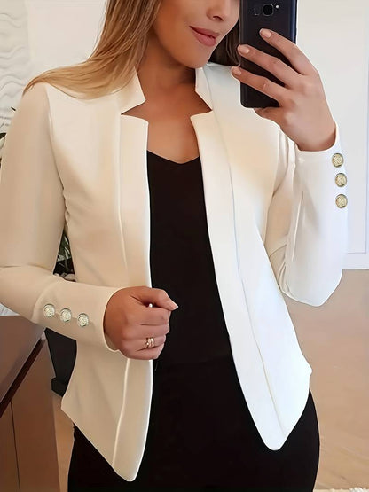 Emma - Blazer décontracté à manches longues et boutons
