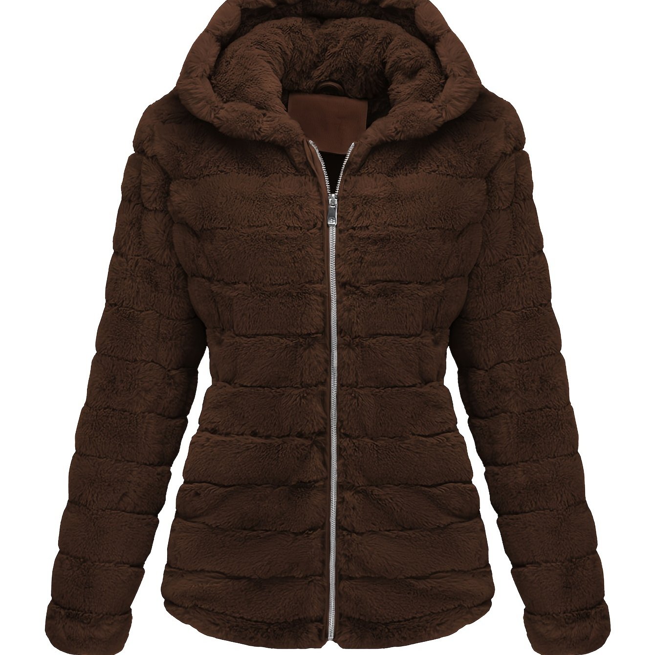 Elise | Manteau teddy élégant de couleur unie