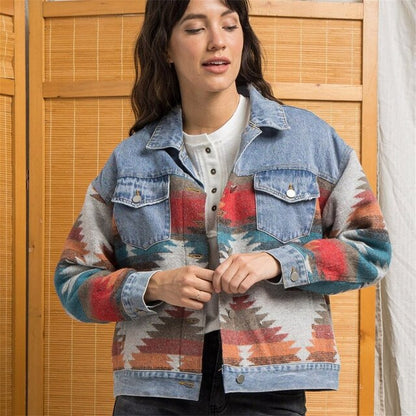 Jolie veste aztèque | Vintage et élégante