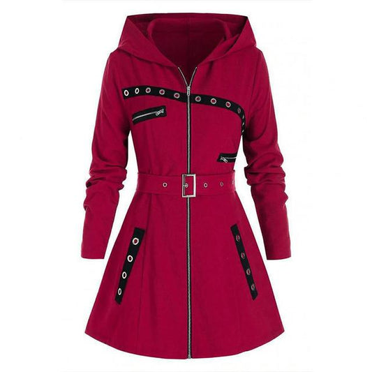 Alana Dress | Robe zippée à manches longues et à capuche
