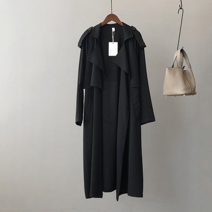 Trench-coat baggy rétro pour femme