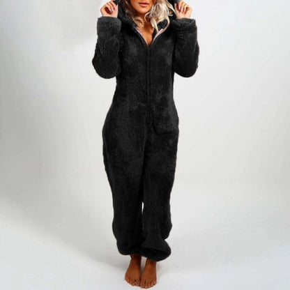 Nina - Pyjama Combinaison Stylé avec Capuche pour Femmes