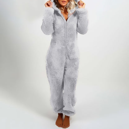 Nina - Pyjama Combinaison Stylé avec Capuche pour Femmes