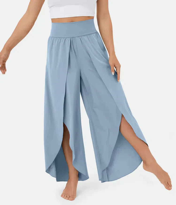 Pantalon palazzo à jambe partagée pour femme