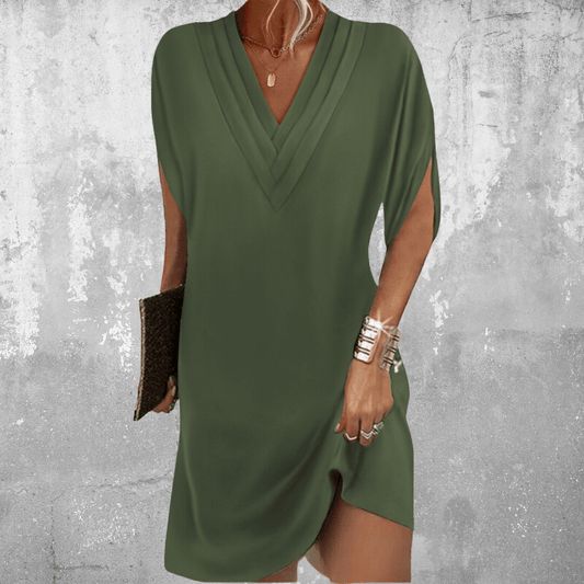 Robe flatteuse à encolure en V