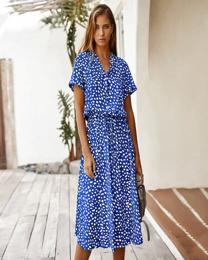 Evelyn - Robe Diva à manches courtes