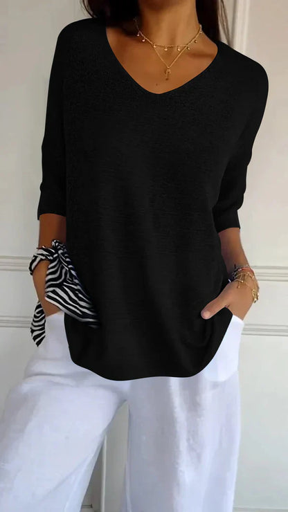 LILLY | top élégant avec décolleté en V