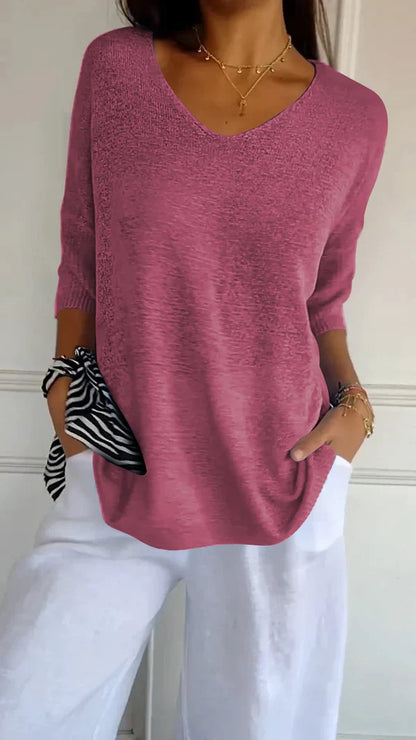 LILLY | top élégant avec décolleté en V