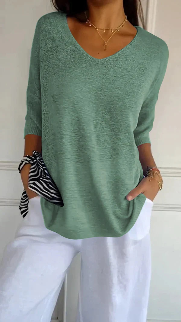 LILLY | top élégant avec décolleté en V