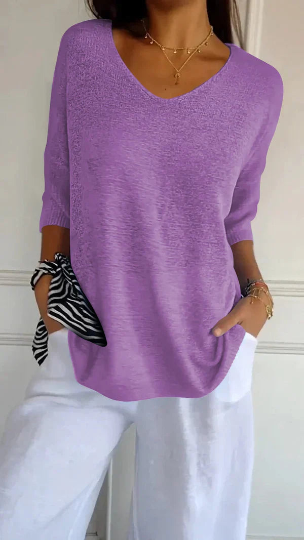 LILLY | top élégant avec décolleté en V