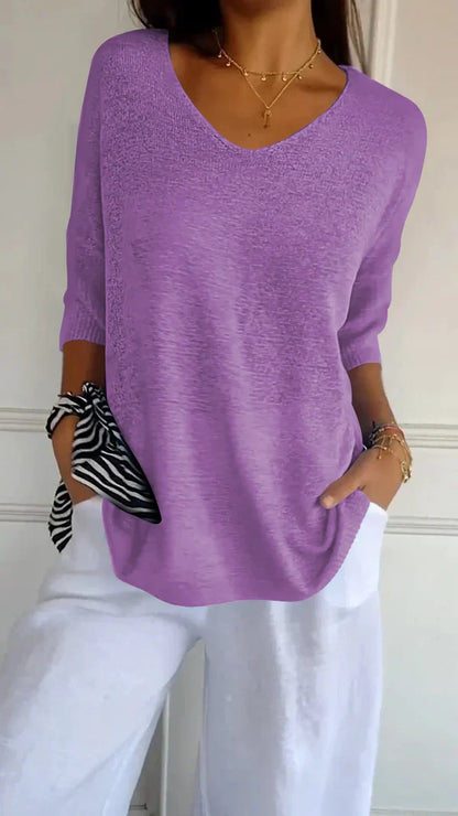 LILLY | top élégant avec décolleté en V