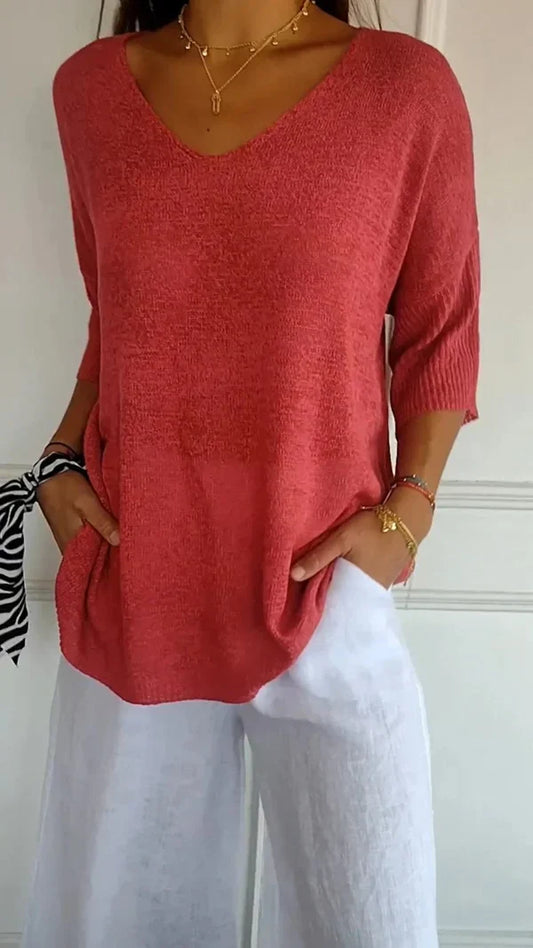 LILLY | top élégant avec décolleté en V