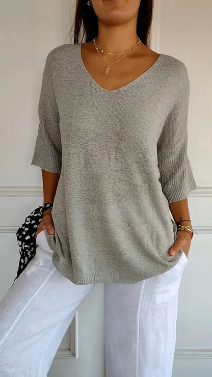 LILLY | top élégant avec décolleté en V