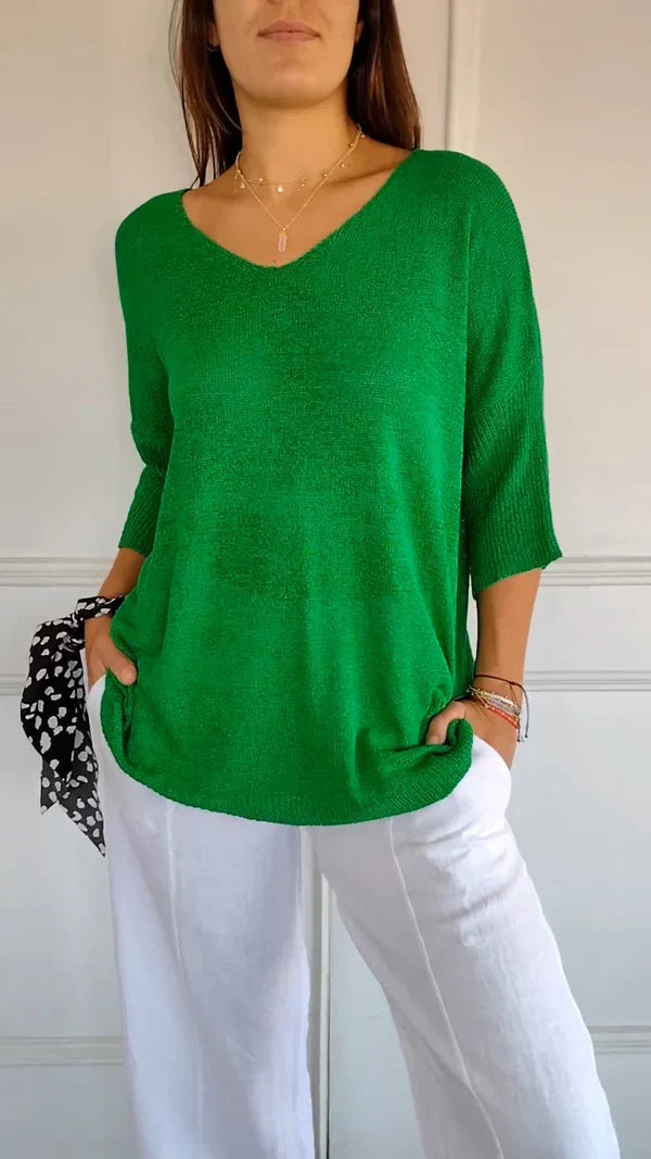 LILLY | top élégant avec décolleté en V