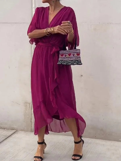 Eva | Robe de soirée élégante en mousseline de soie