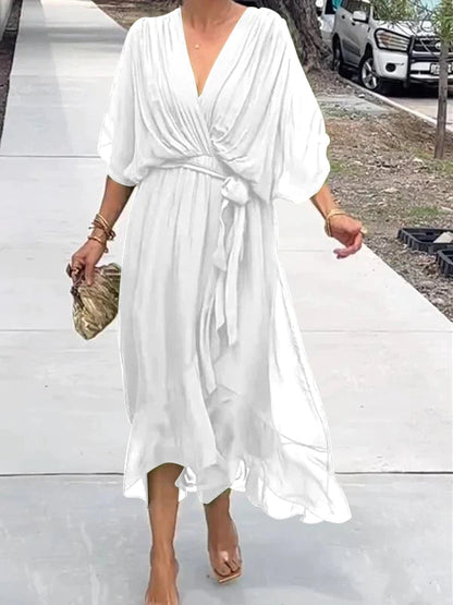 Eva | Robe de soirée élégante en mousseline de soie