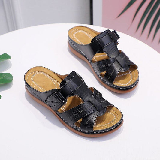 EVELYN | Sandales orthopédiques antidérapantes en cuir