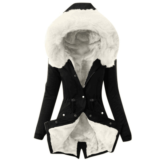 Blue - Veste matelassée avec doublure chaude en peluche