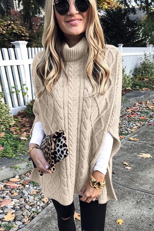 Virna Sweater | Pull à col roulé décontracté