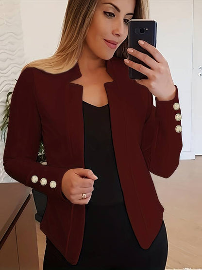 Emma - Blazer décontracté à manches longues et boutons
