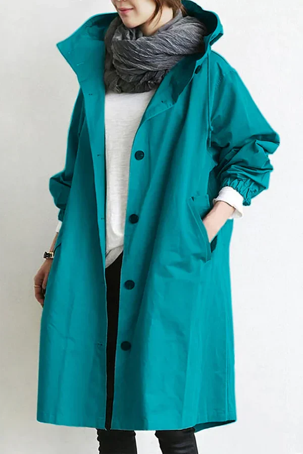 Oliviana - veste longue d'extérieur avec capuche