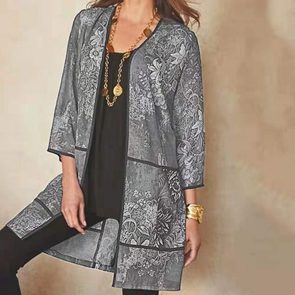 Wanda Blouse | Blouse longue à imprimé floral