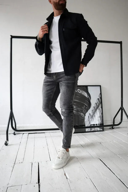 Adam - Veste chemise avec fermeture à boutons