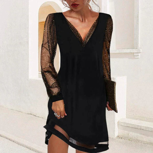 Audrey - Robe de soirée classique avec décolleté en V