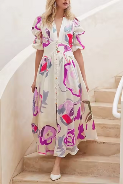 Isla | Robe de plage longue imprimée pour femmes