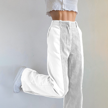 Marga - Pantalon Stylé en Velours Côtelé pour Femmes