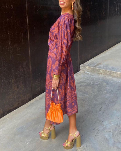 Robe élégante imprimée