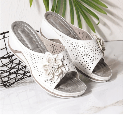 Xiomara® | Sandales orthopédiques en cuir souple avec soutien de la voûte plantaire