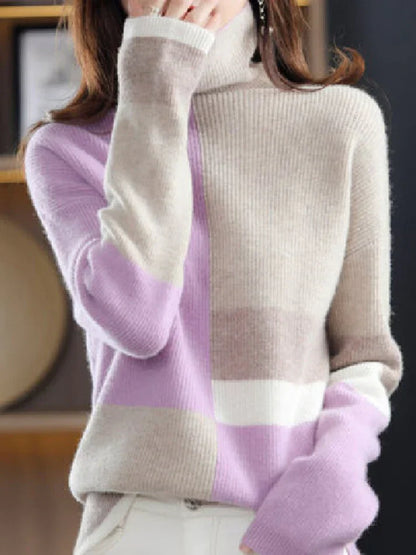 Riley - pull à col roulé classique pour femme
