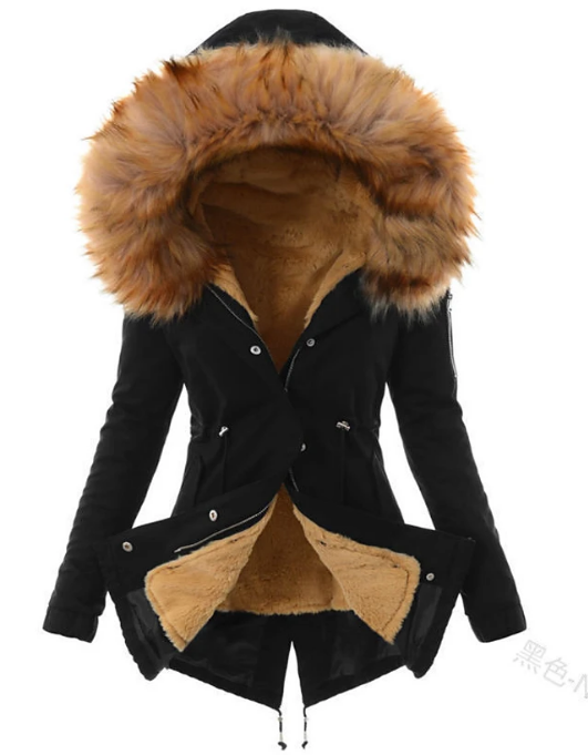 Rosalia - élégant manteau d'hiver en fausse fourrure