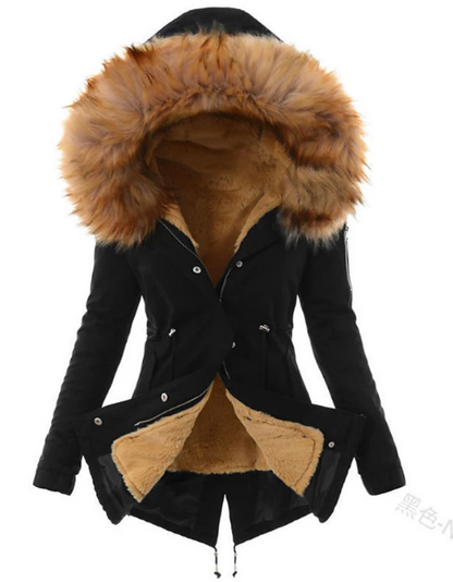 Rosalia - élégant manteau d'hiver en fausse fourrure