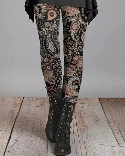 Leggings rétro style ethnique