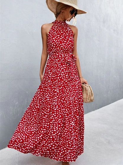 Aviana - Robe-combinaison dos nu avec volants et imprimé à pois, best-seller