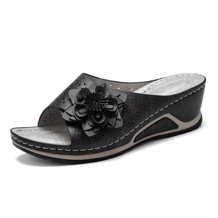 Xiomara® | Sandales orthopédiques en cuir souple avec soutien de la voûte plantaire