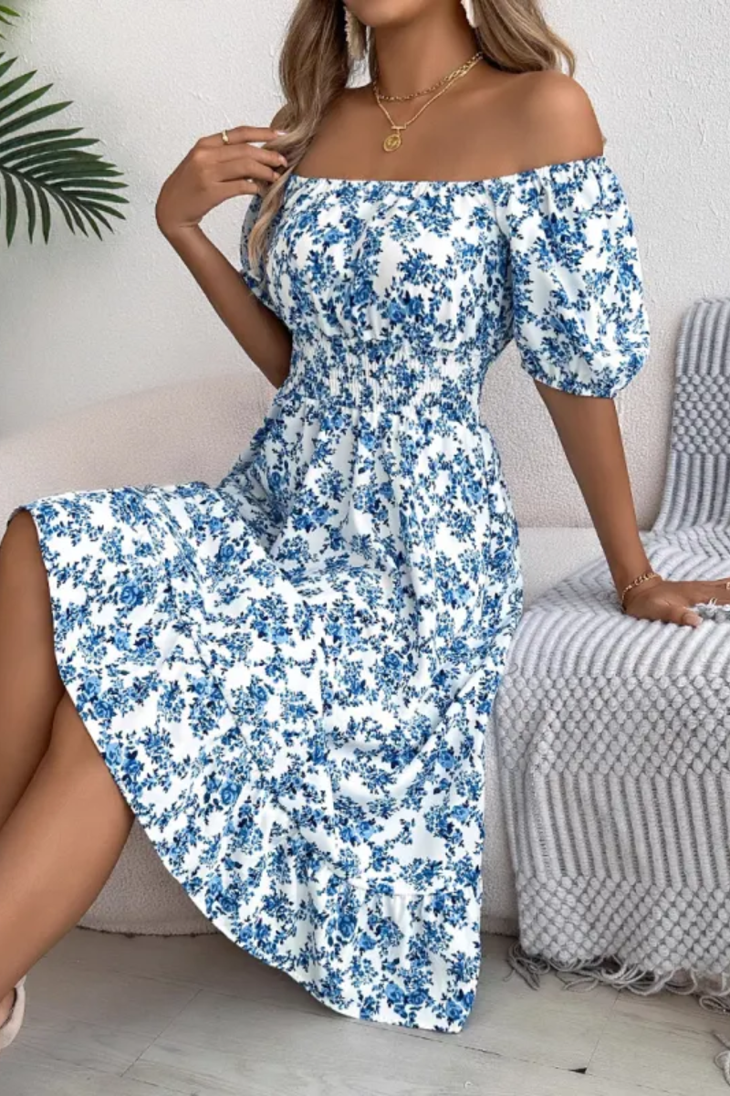 Lila | Robe à volants fleurie pour femme