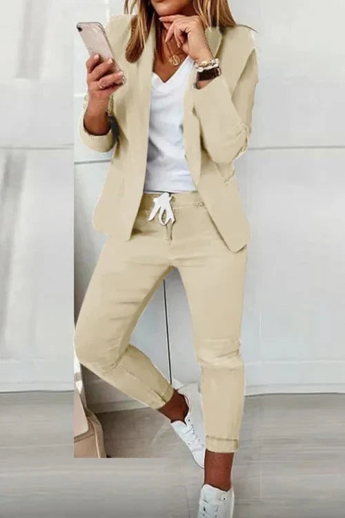 Blazer à manches longues et pantalon