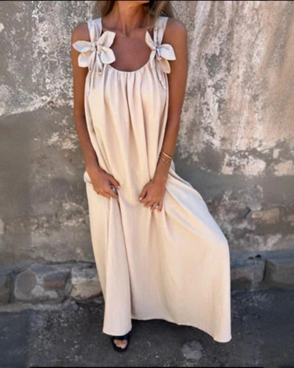 Robe longue à fleurs