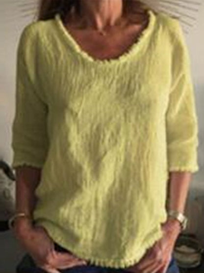VALERIE | Top en lin décontracté