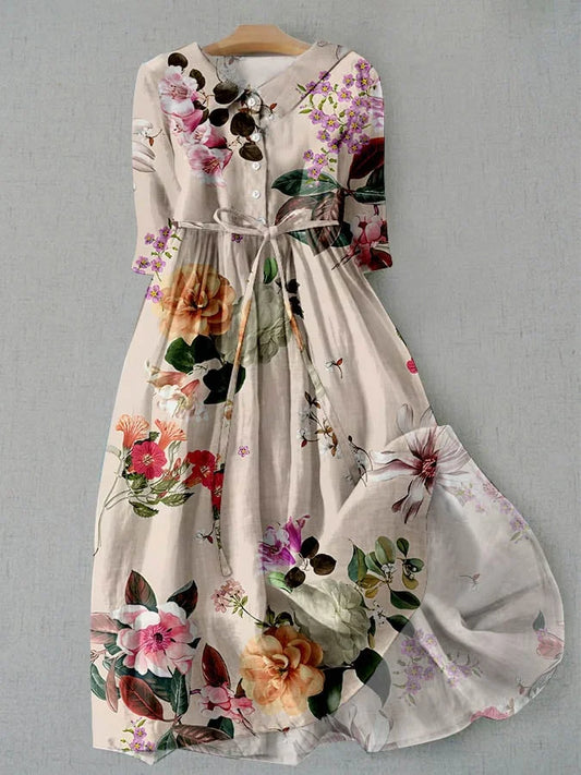 Robe Eleanor florale - élégance décontractée