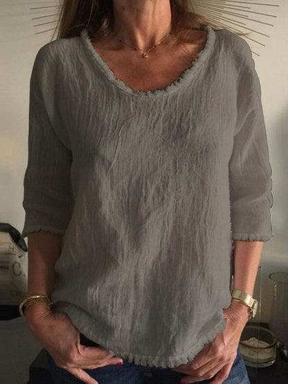VALERIE | Top en lin décontracté