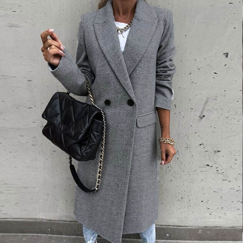 Manteau long avec boutons