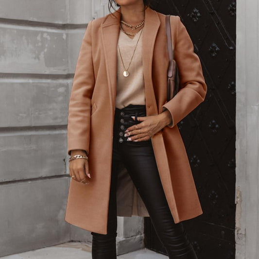 Veste longue en cachemire