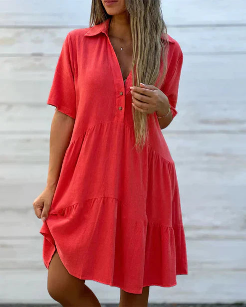 Becky - Robe à revers confortable