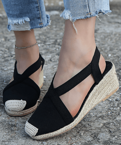 Fenne | Espadrilles en toile à bride de cheville