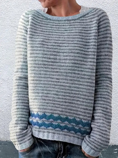 Isoldi | Pull-over rayé pour femme