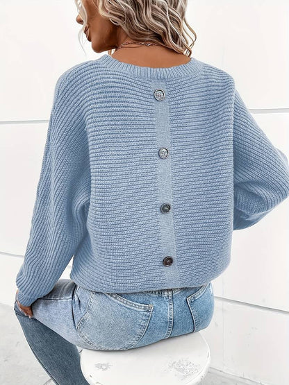 Delphine - élégant pull à col rond pour le printemps